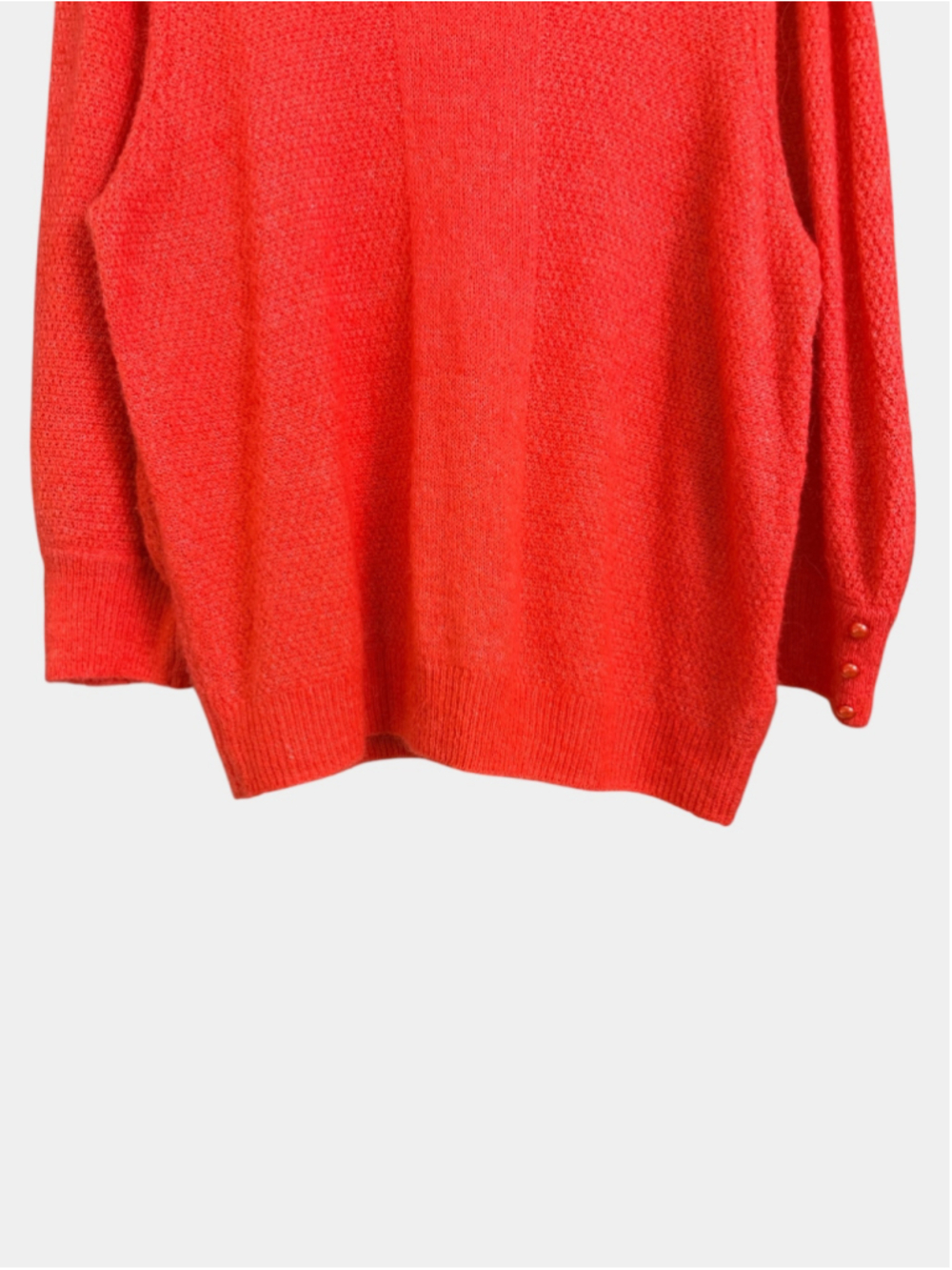 ICHI IKHAMARA Balloon Sleeves Loose Fit Knitted Sweater Lightweight, Sz L - Picture 5 of 12
